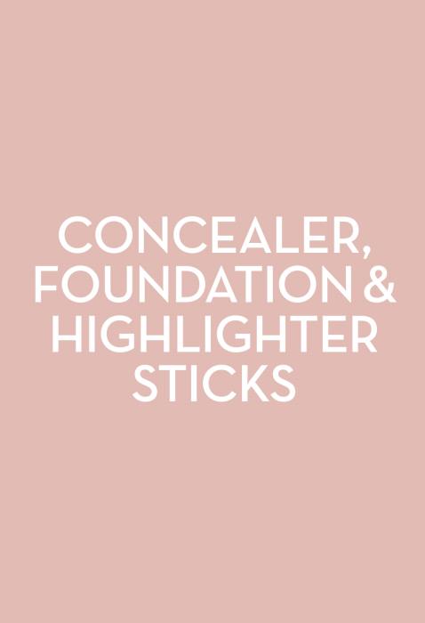 Concealer, foundation & highlighter sticks